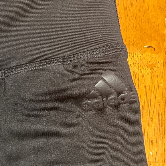 Womens Black Adidas Leggings Size Large - Picture 2 of 8